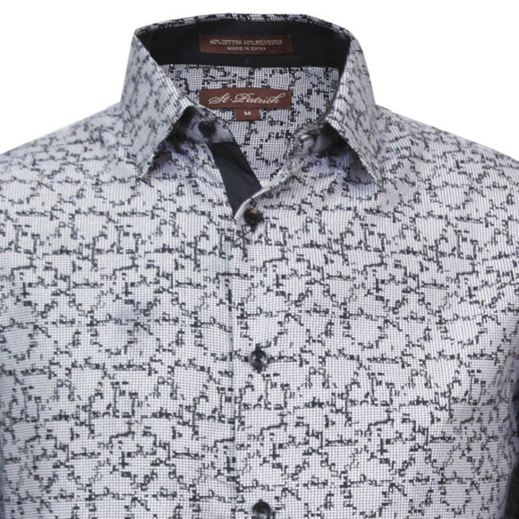 4X Mens Long Sleeve Big Tall Microfiber Shirt 4XL - Picture 2 of 5